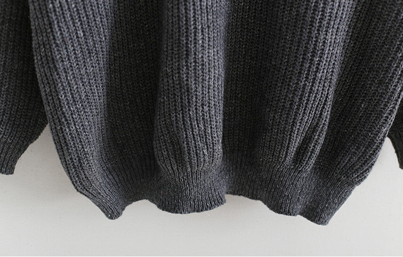 Plain Pullover Sweater