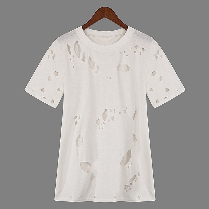 Loose-Fit Ripped T-Shirt