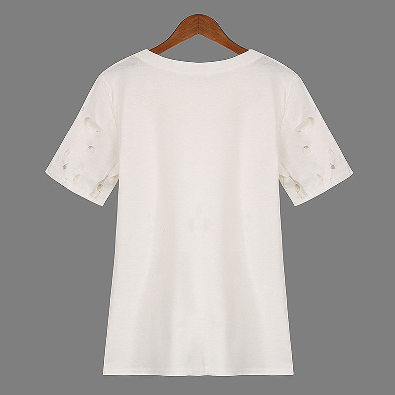 Loose-Fit Ripped T-Shirt