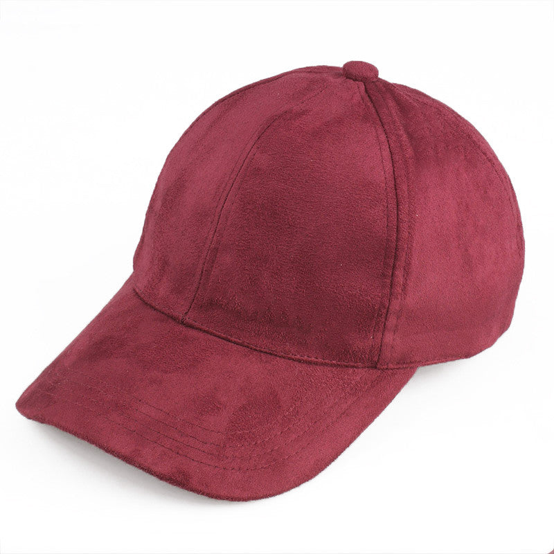 Plain Suede Cap