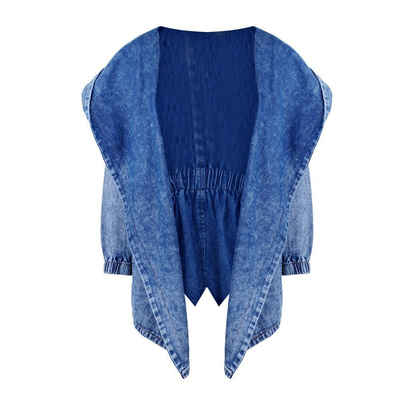 Butterfly Collar Denim Coat