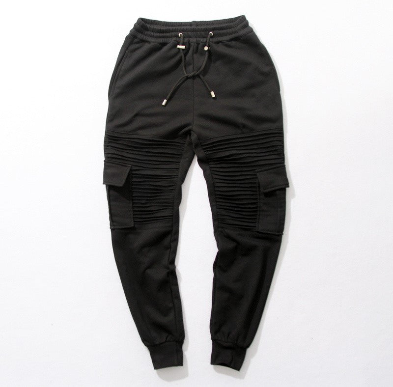Ribbed Biker Pants
