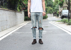 Ripped Kneecap Jeans