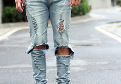 Ripped Kneecap Jeans