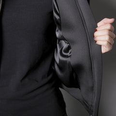 Jet Black Bomber Jacket
