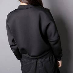 Jet Black Bomber Jacket