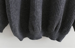 Plain Pullover Sweater