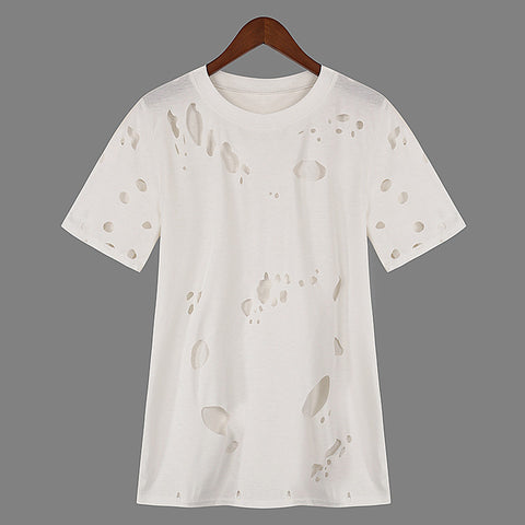 Loose-Fit Ripped T-Shirt