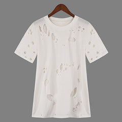 Loose-Fit Ripped T-Shirt