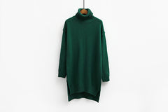 Long Snug-Fit Turtleneck Sweater