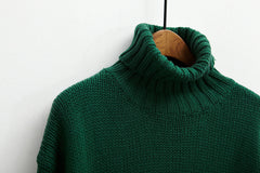 Long Snug-Fit Turtleneck Sweater