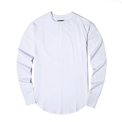 Long Sleeve T-Shirt With Scoop Bottom