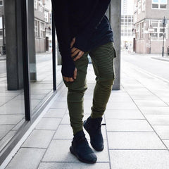 Ribbed Biker Pants