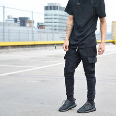 Ribbed Biker Pants
