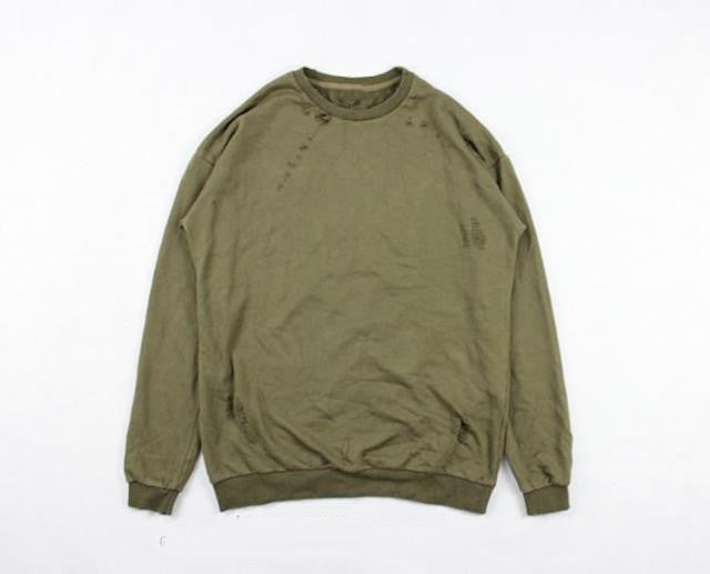 Military Crew Neck Sweater