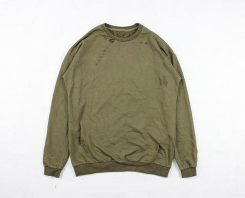 Military Crew Neck Sweater