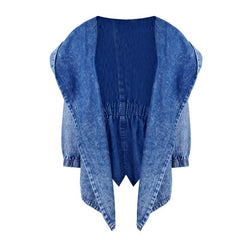 Butterfly Collar Denim Coat