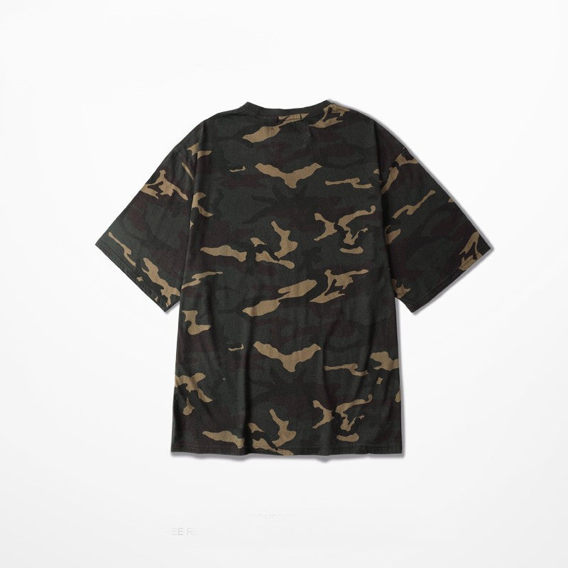 Relaxed Camo Crew Neck T-Shirt
