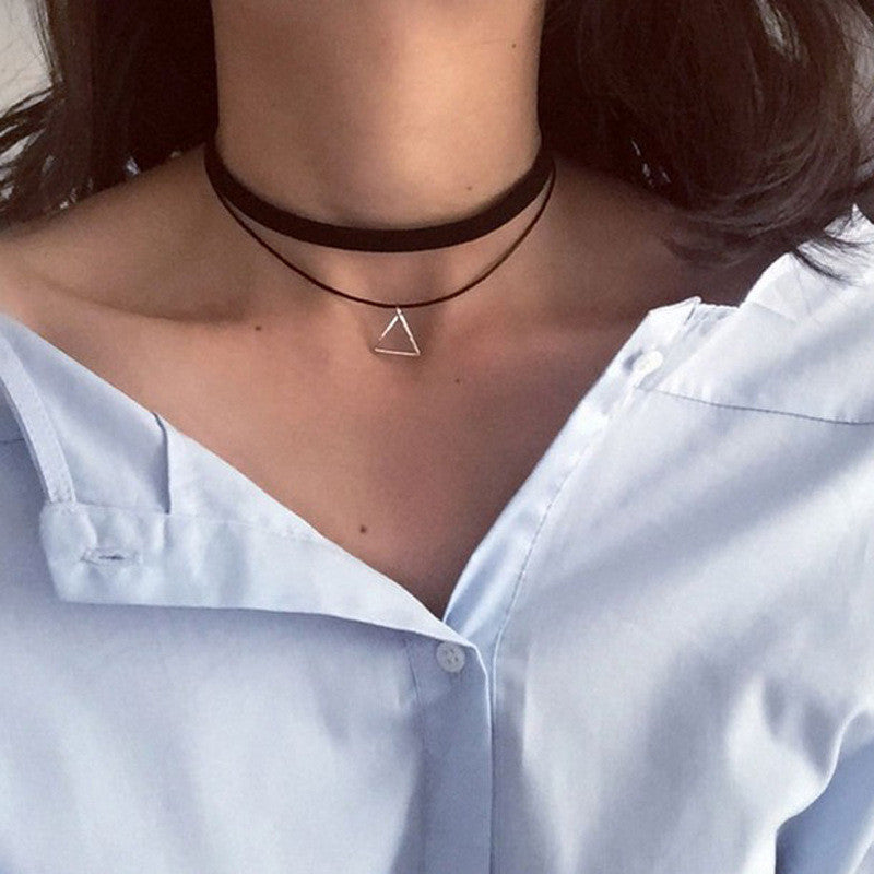 Triangle Pendant Choker