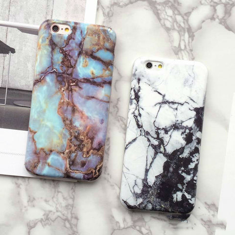 Phone Case With Marble-Finish